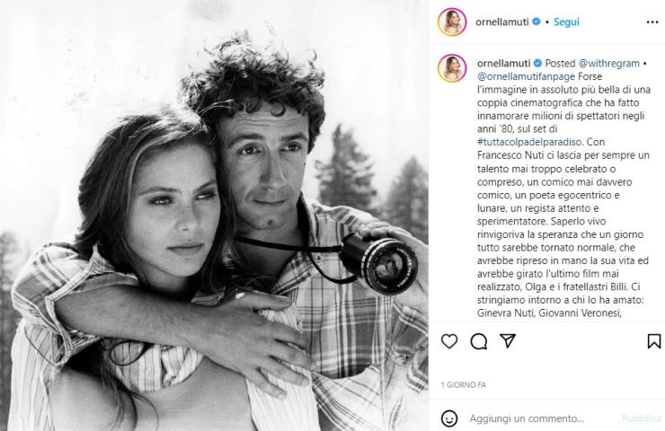 ornella muti amico che non c'è più 